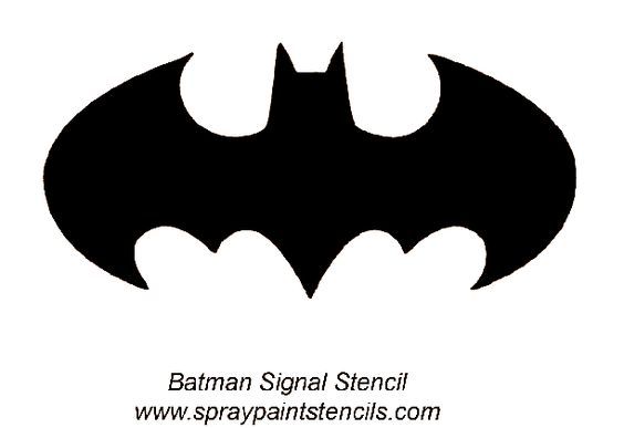 Batman stencils free bat signal