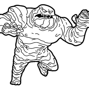 Clayface coloring pages printable for free download