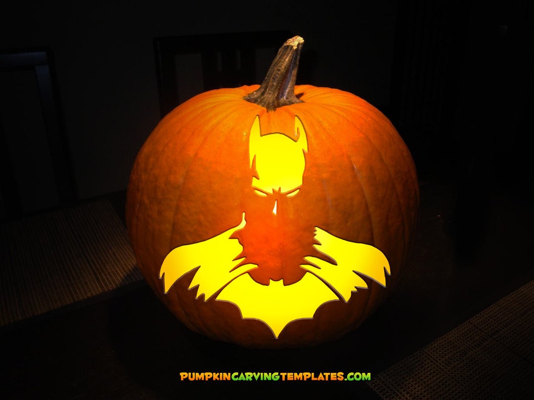 Batman pumpkin stencils