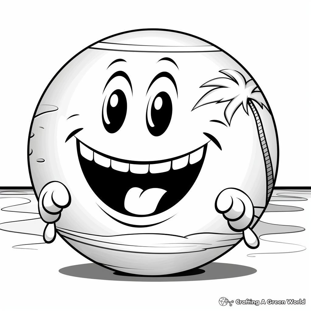 Beach ball coloring pages