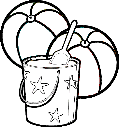 Coloring pages free printable beach ball coloring pages