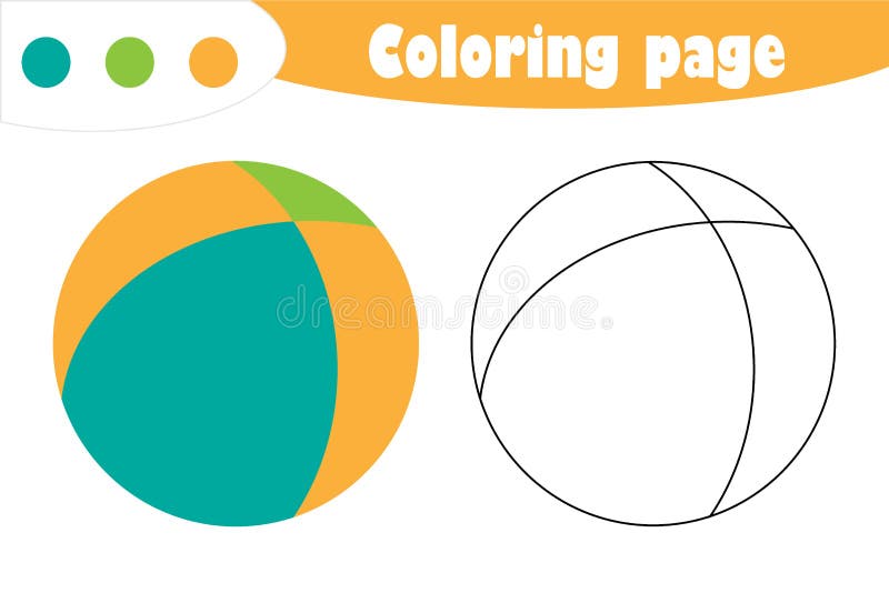 Beach ball coloring page stock illustrations â beach ball coloring page stock illustrations vectors clipart
