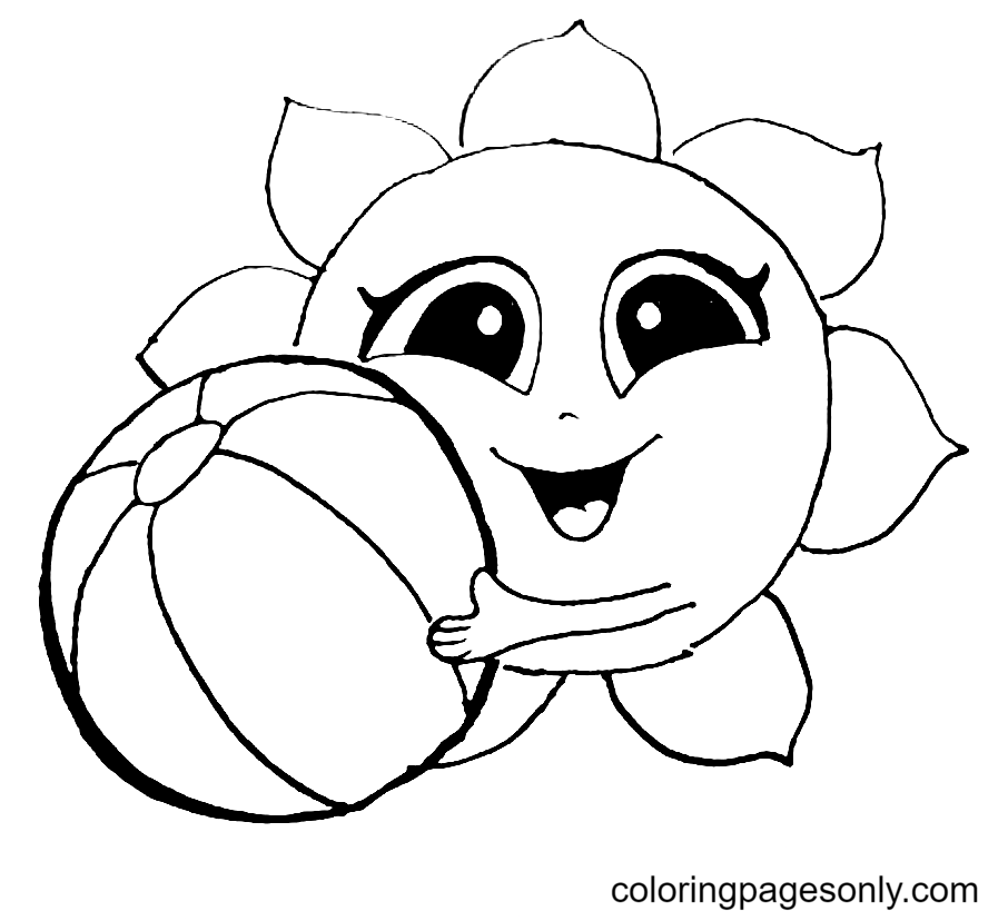 Beach ball coloring pages printable for free download