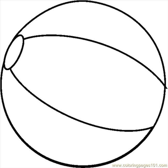 Free printable beach ball template