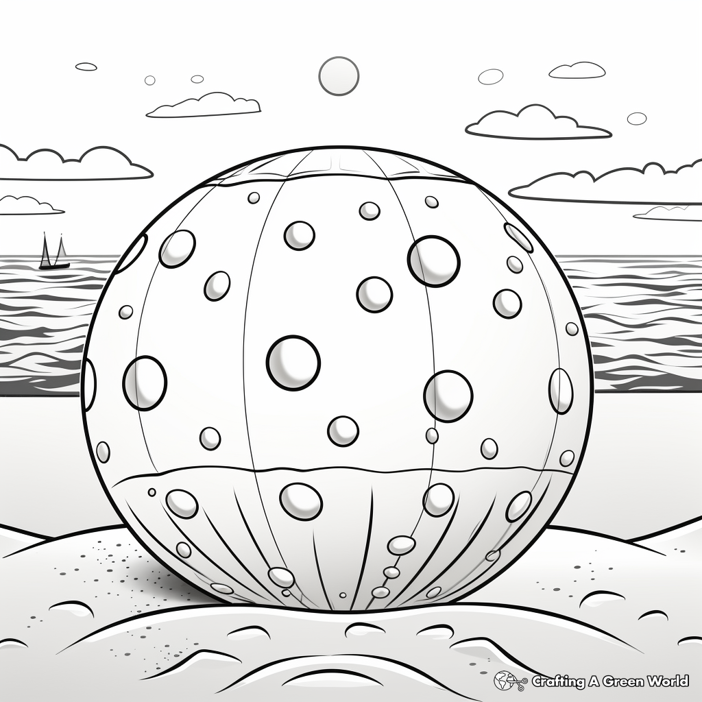 Beach ball coloring pages