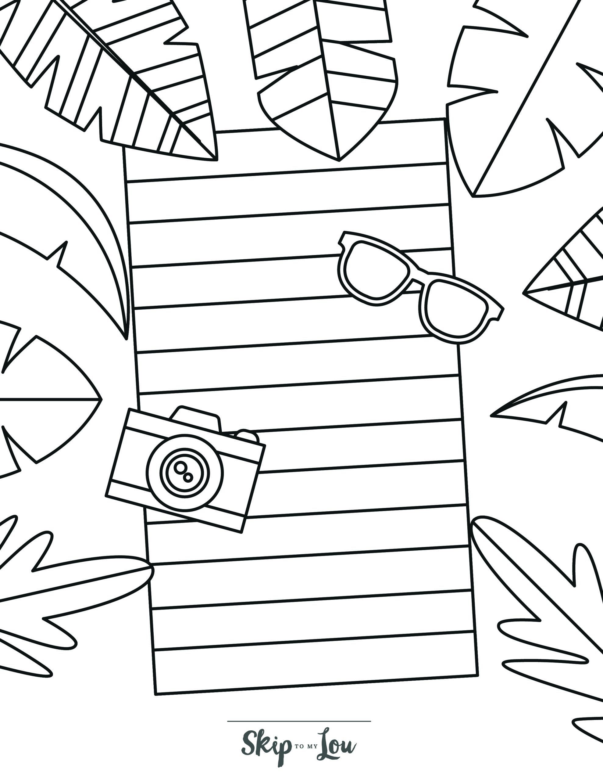 Fun printable beach coloring pages with free download skip to my lou