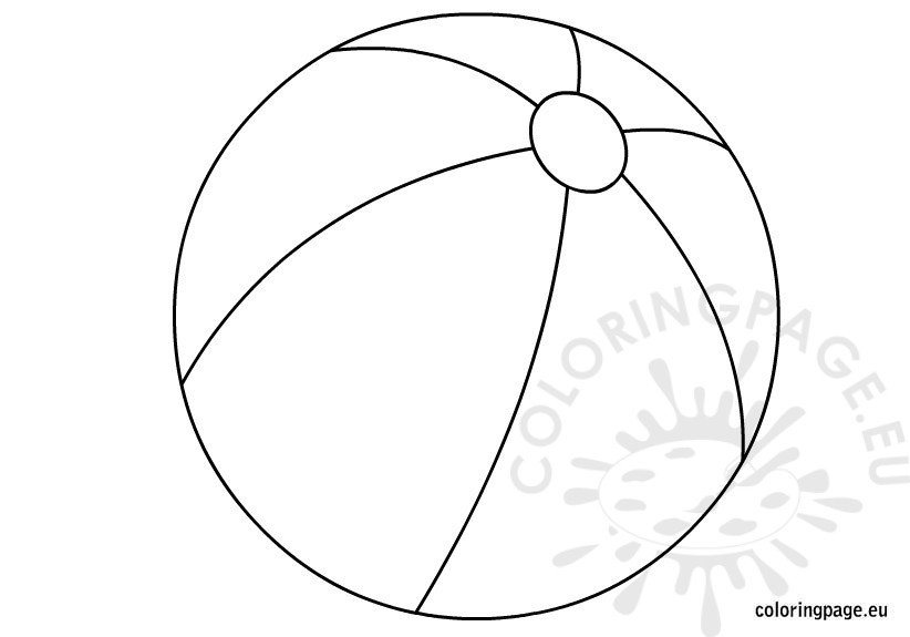 Beach ball coloring page coloring page