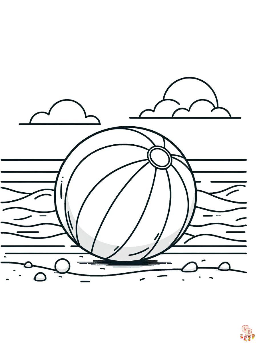 Free beach coloring pages for kids