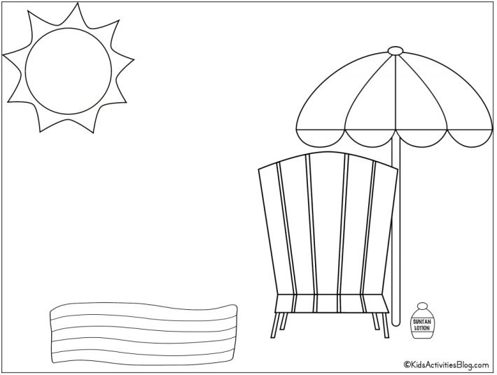 Free fun beach coloring pages for kids kids activities blog