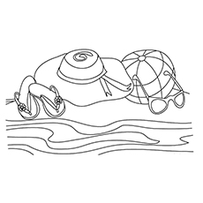 Beach coloring pages free printable sheets to color