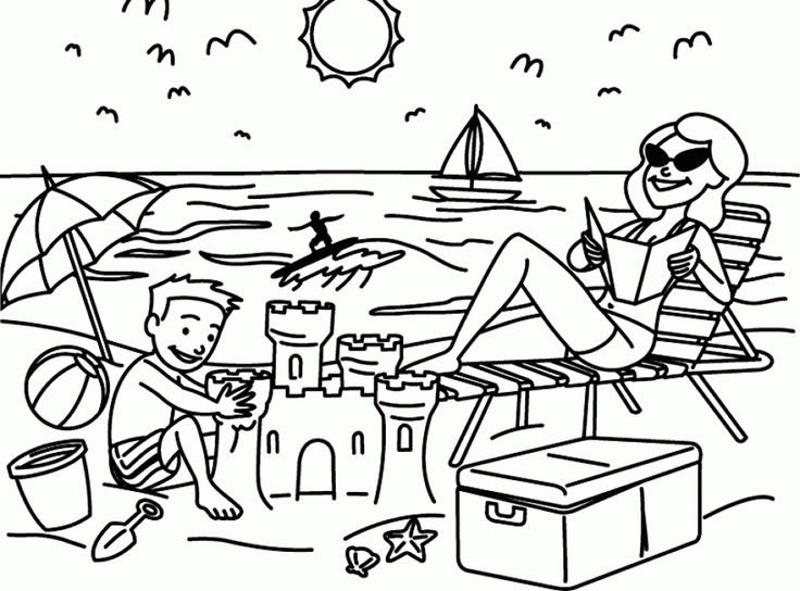 Printable beach coloring page beach coloring pages cool coloring pages super coloring pages