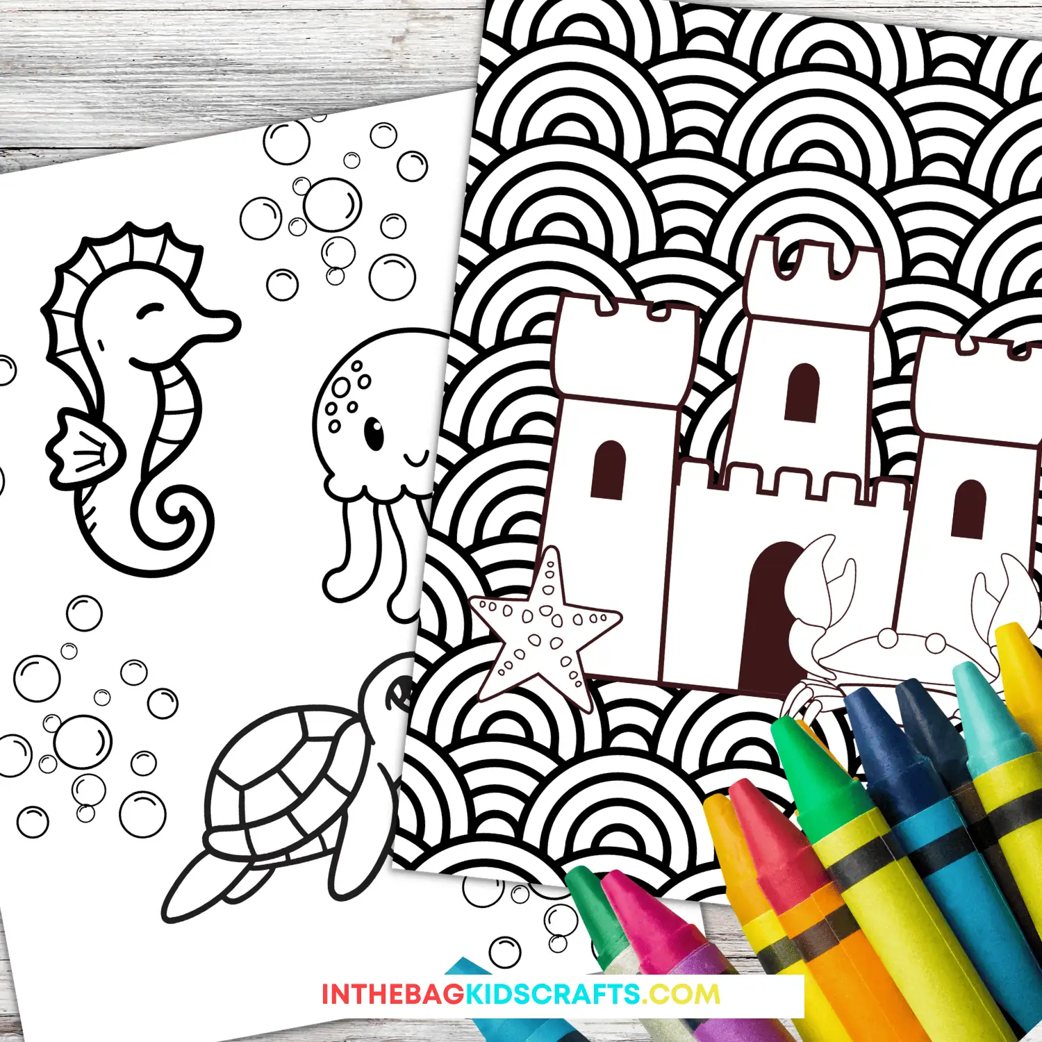 Beach coloring pages free printable â in the bag kids crafts