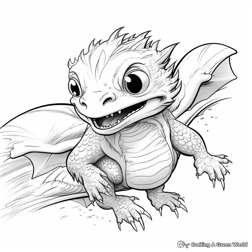 Bearded dragon coloring pages