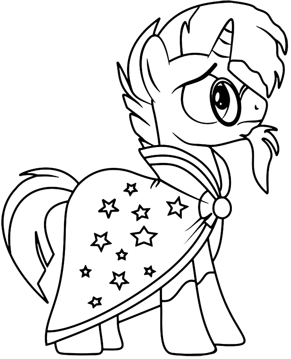 Print star swirl coloring page my little pony