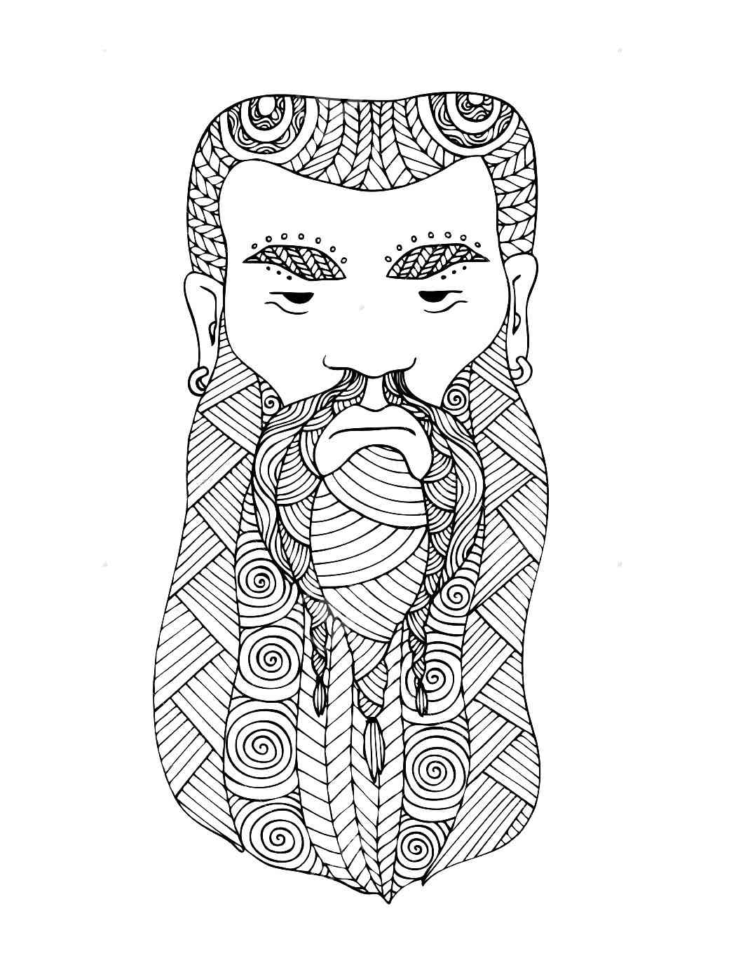 Viking coloring pages for adults