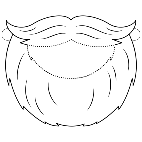 Beard mask coloring page free printable coloring pages