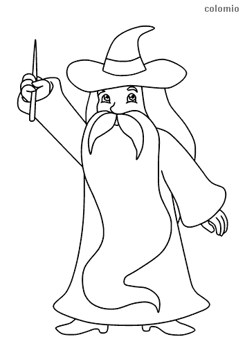 Wizard coloring pages free printable wizard coloring sheets