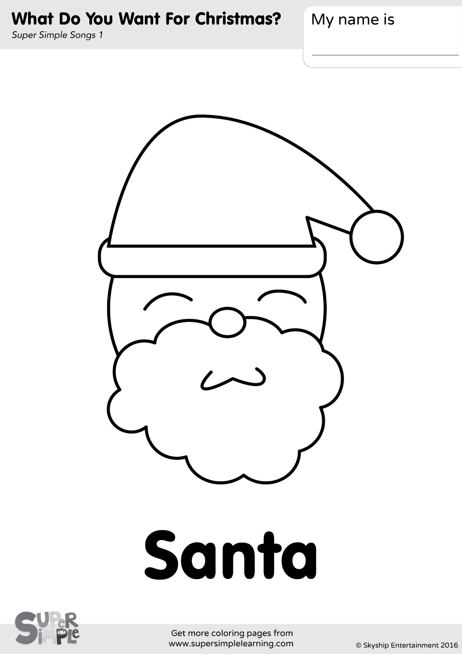 What do you want for christmas coloring pages