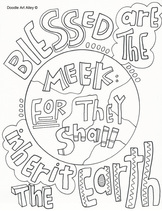 Sermon on the mount coloring pages