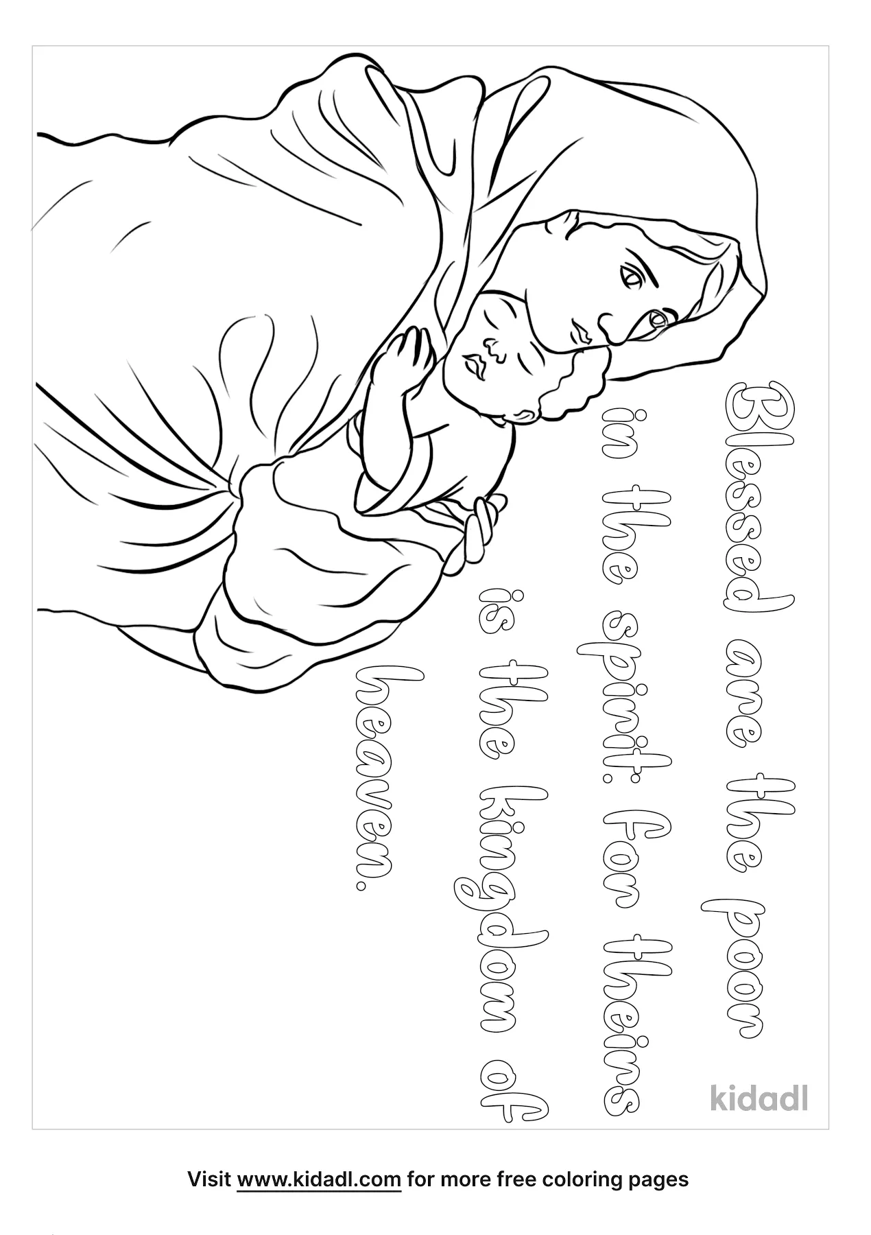 Free beatitudes coloring page coloring page printables