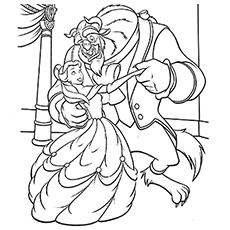 Top free printable beauty and the beast coloring pages online