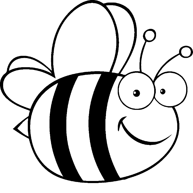 Bee coloring pages printable for free download