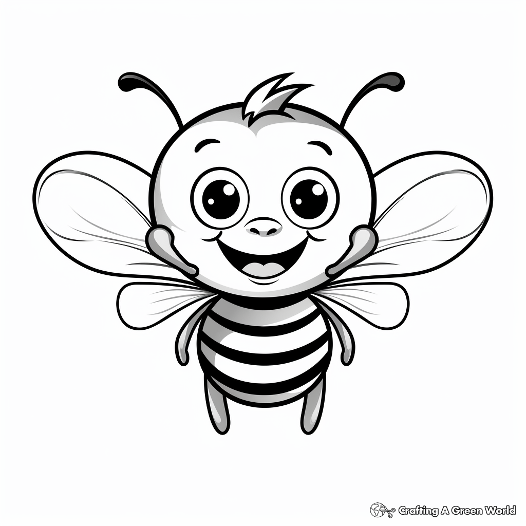 Bumble bee coloring pages