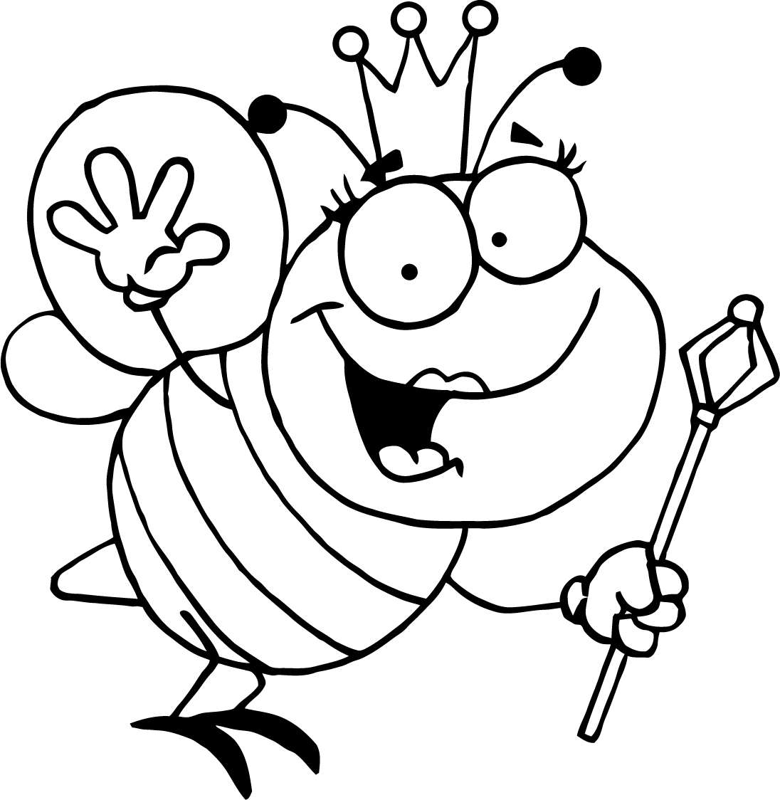 Free printable bumble bee coloring pages for kids