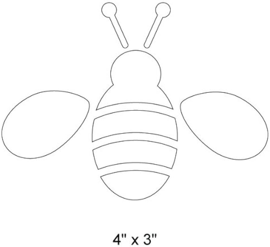 Bee stencil for painting bees on the walls and furniture of a girls garden room tools home improvement