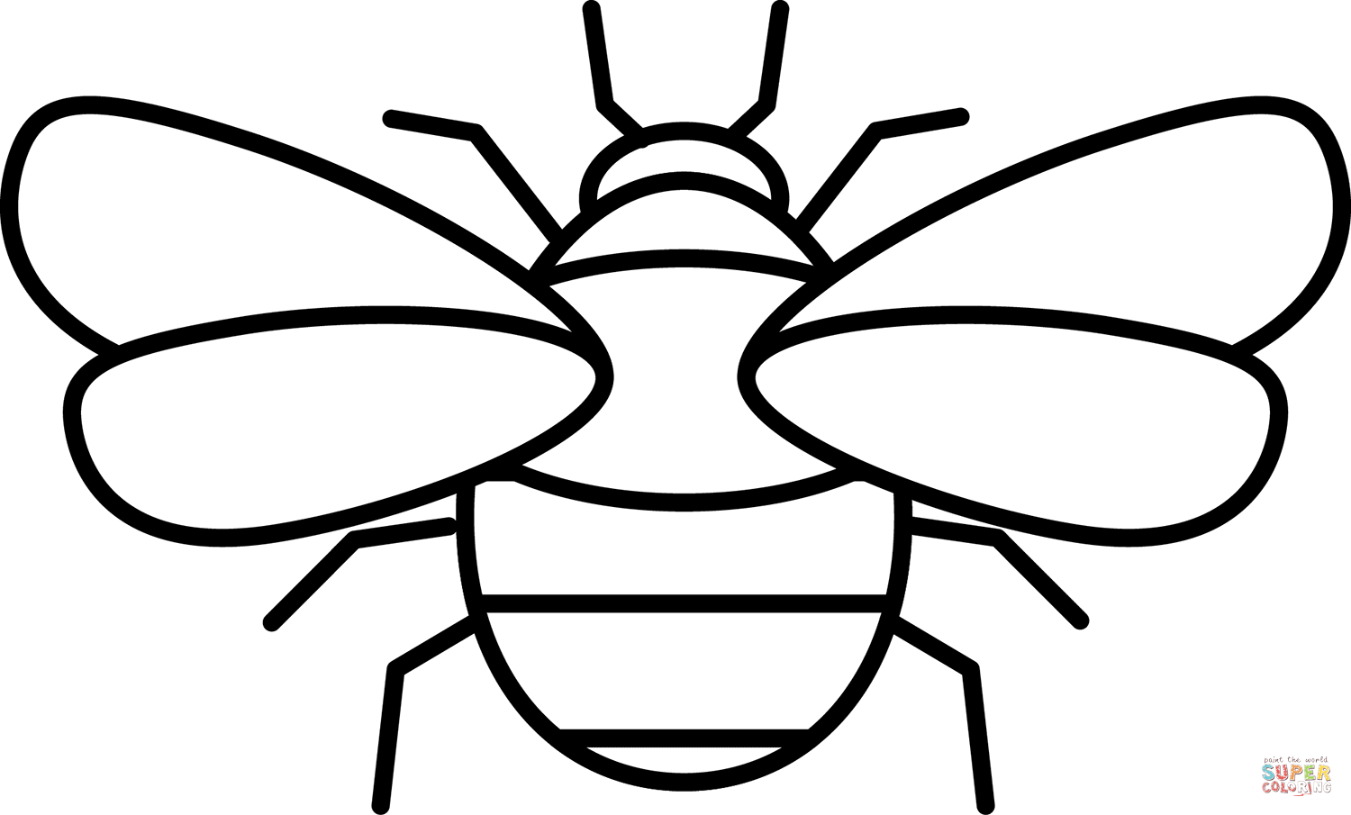 Bumblebee coloring page free printable coloring pages