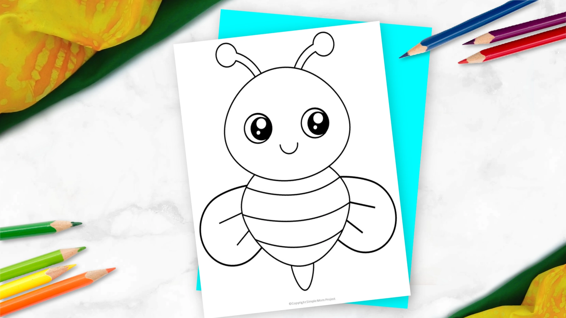 Free printable bumble bee template â simple mom project