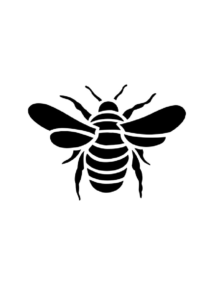 Free printable bee stencils and templates