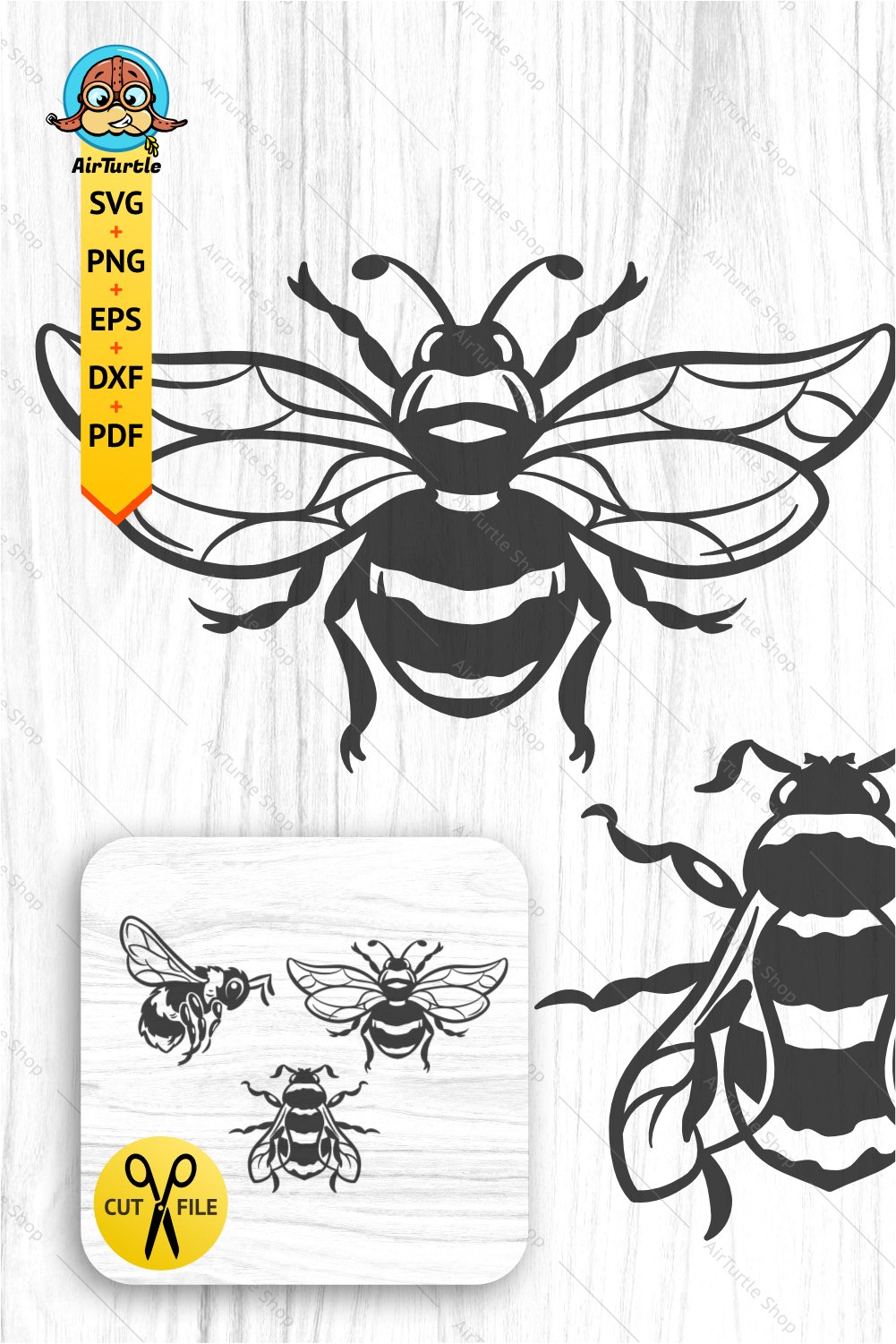 Cute honey bee svg bumble bee insects cut file