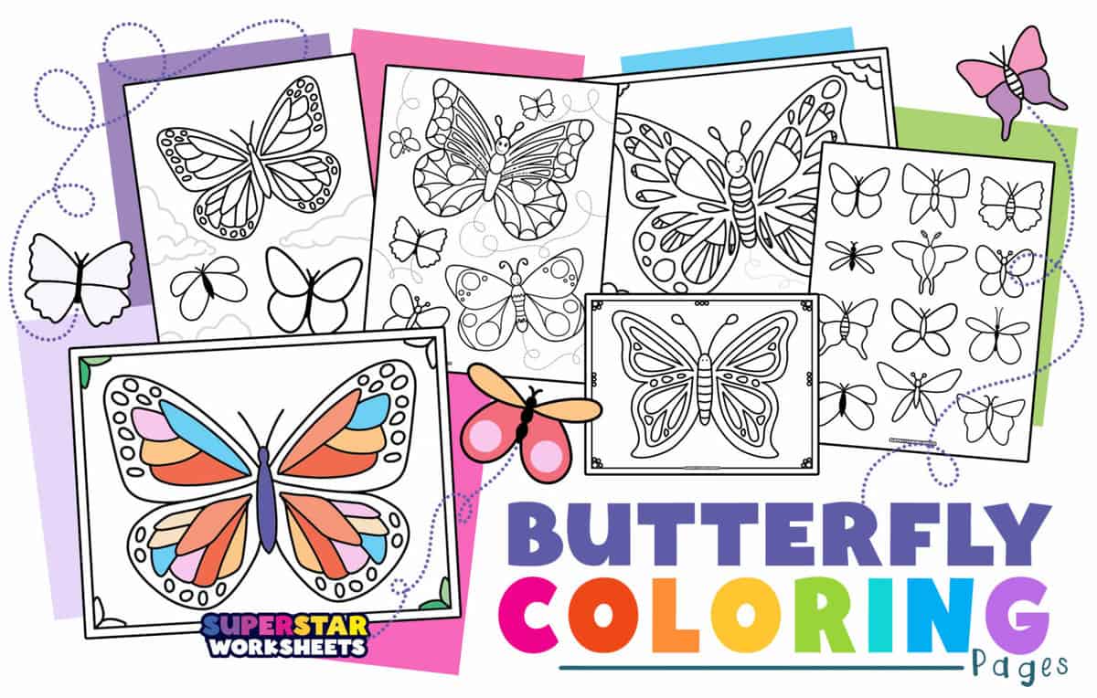 Butterfly coloring pages