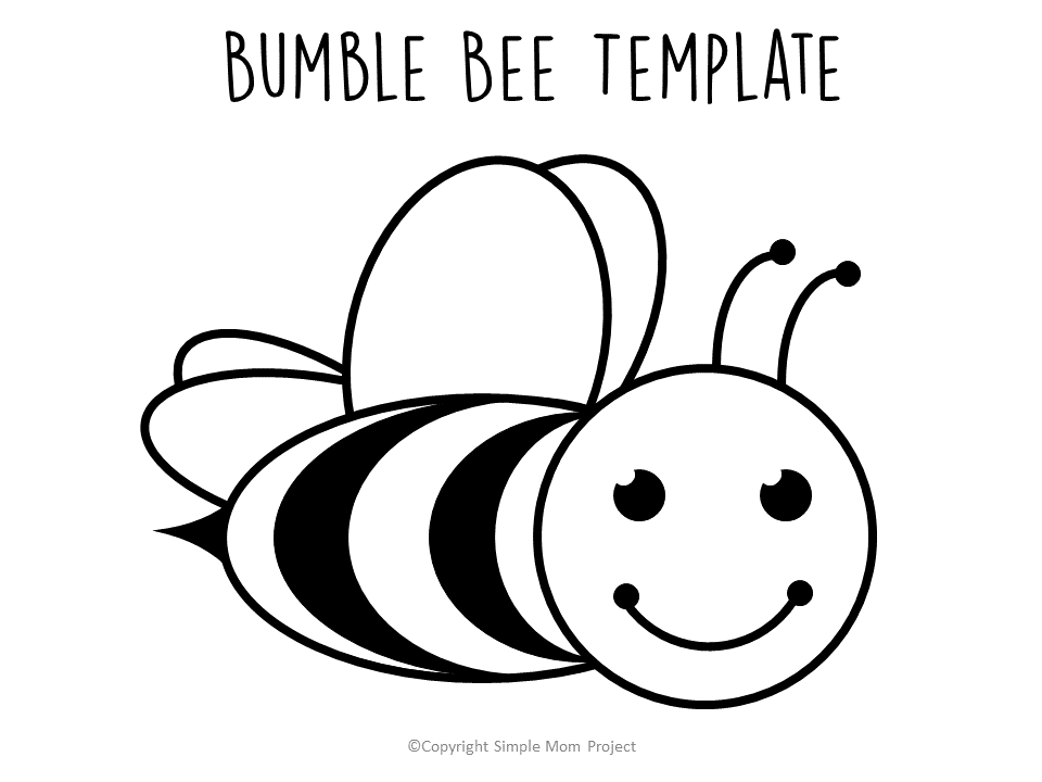 Free printable bee templates â simple mom project