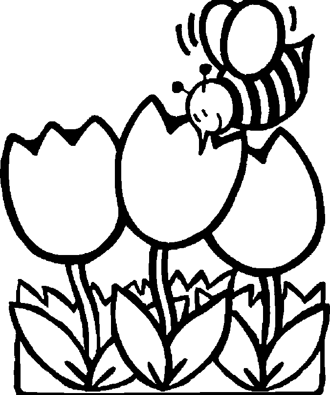 Bee coloring page