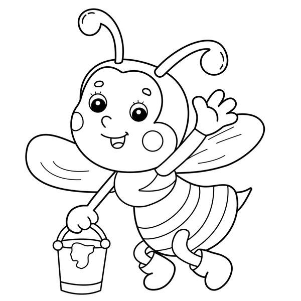 Hundred coloring pages beehive coloring page cartoon royalty