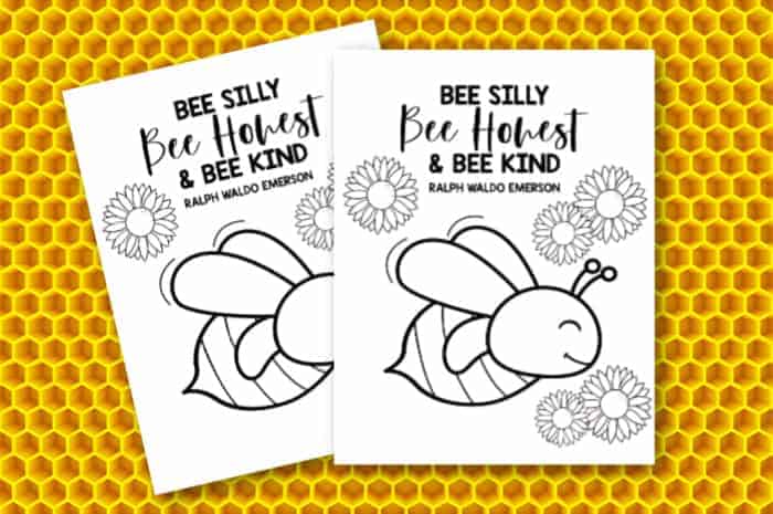 Bee coloring pages