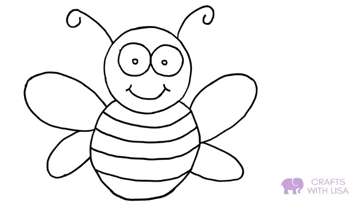 Bee coloring page