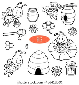 Hundred coloring pages beehive coloring page cartoon royalty