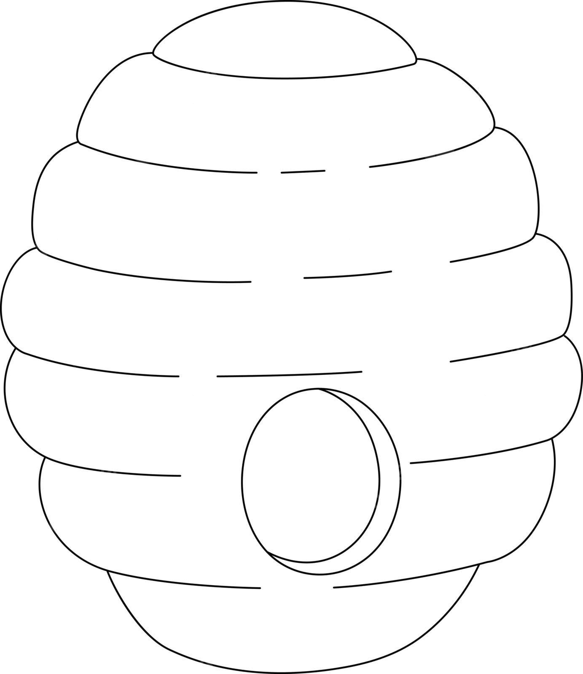 Beehive coloring page for kids funny small kid vector bee drawing ring drawing kid drawing png and vector with transparent background for free download