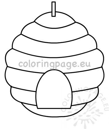 Honey bee hive template preschool crafts coloring page