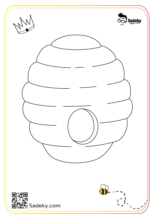 Free queen bee coloring pages cute bee coloring sheets