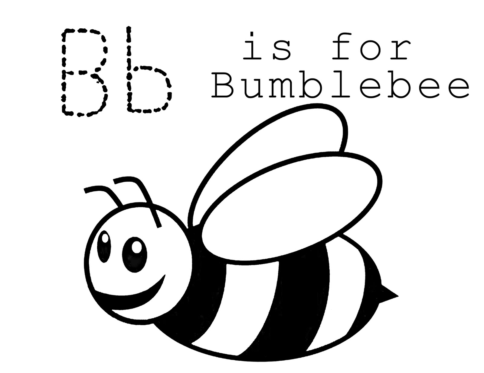 Free printable bumble bee coloring pages for kids