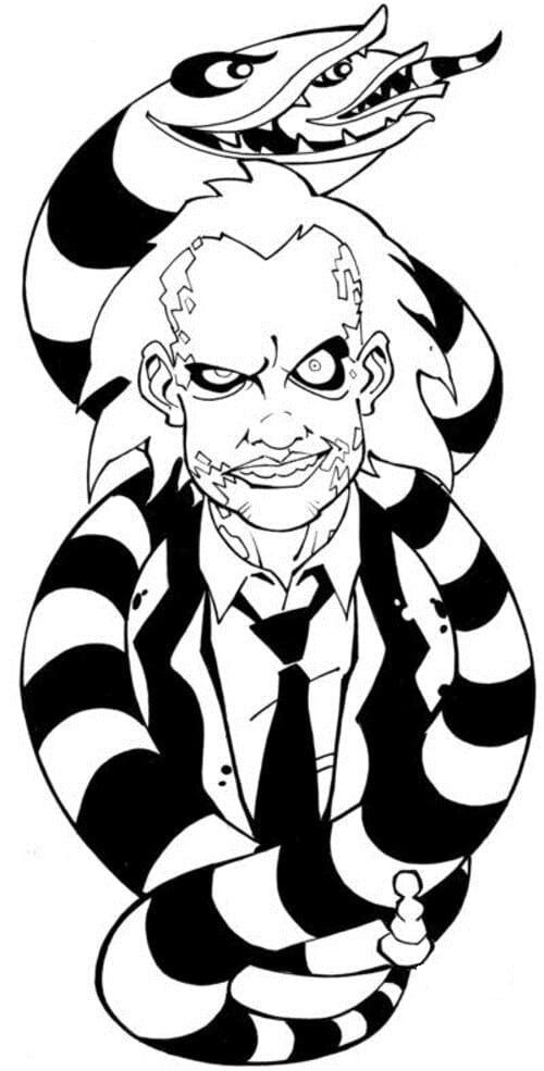 Beetlejuice coloring pages printable for free download