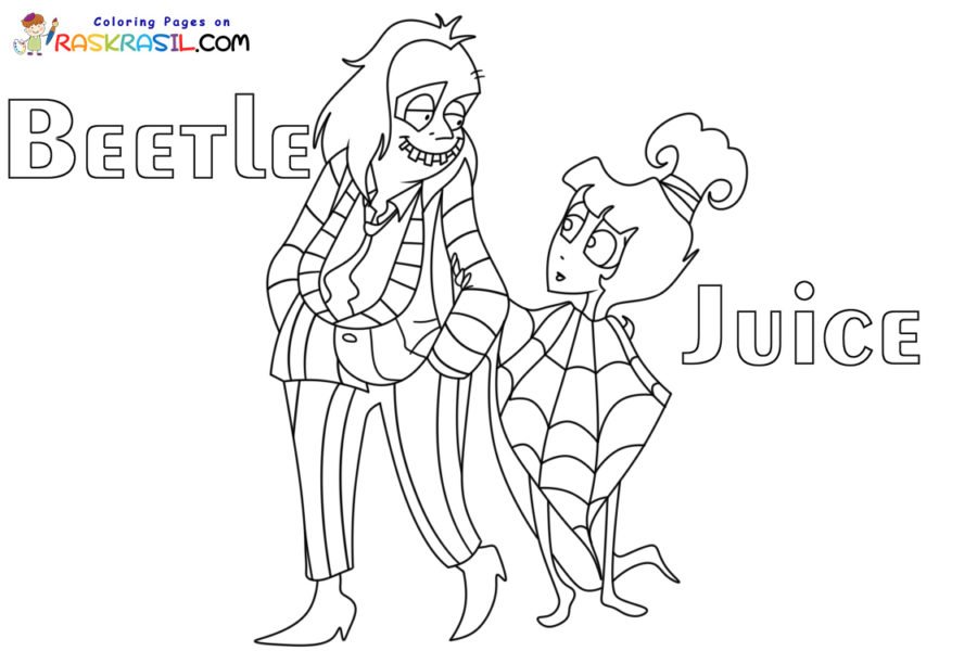 Beetlejuice coloring pages printable for free download