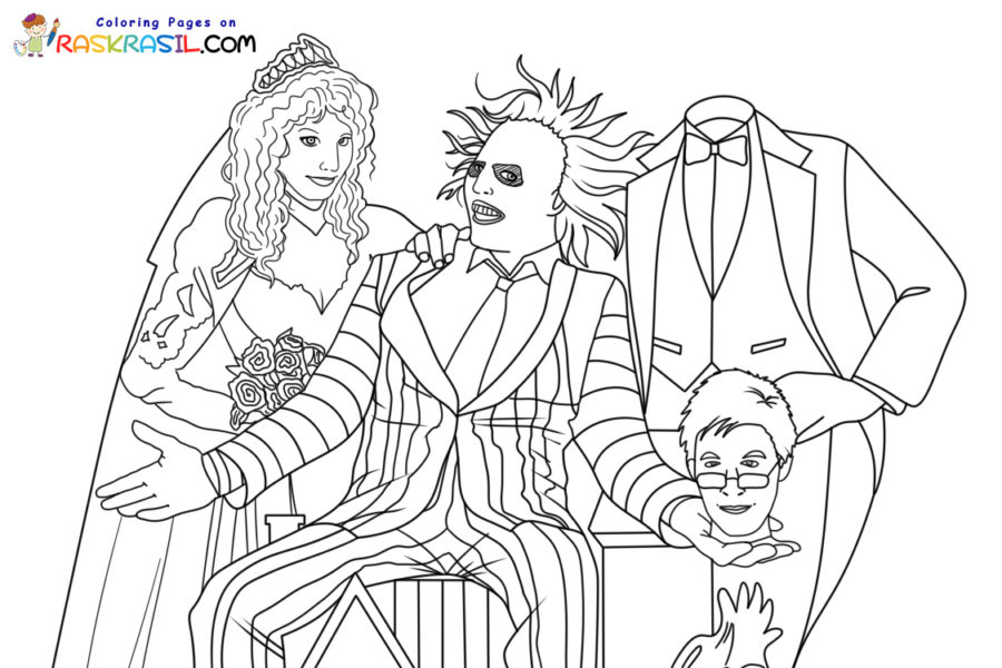 Beetlejuice coloring pages