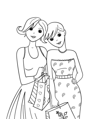 Best friends coloring page free printable coloring pages