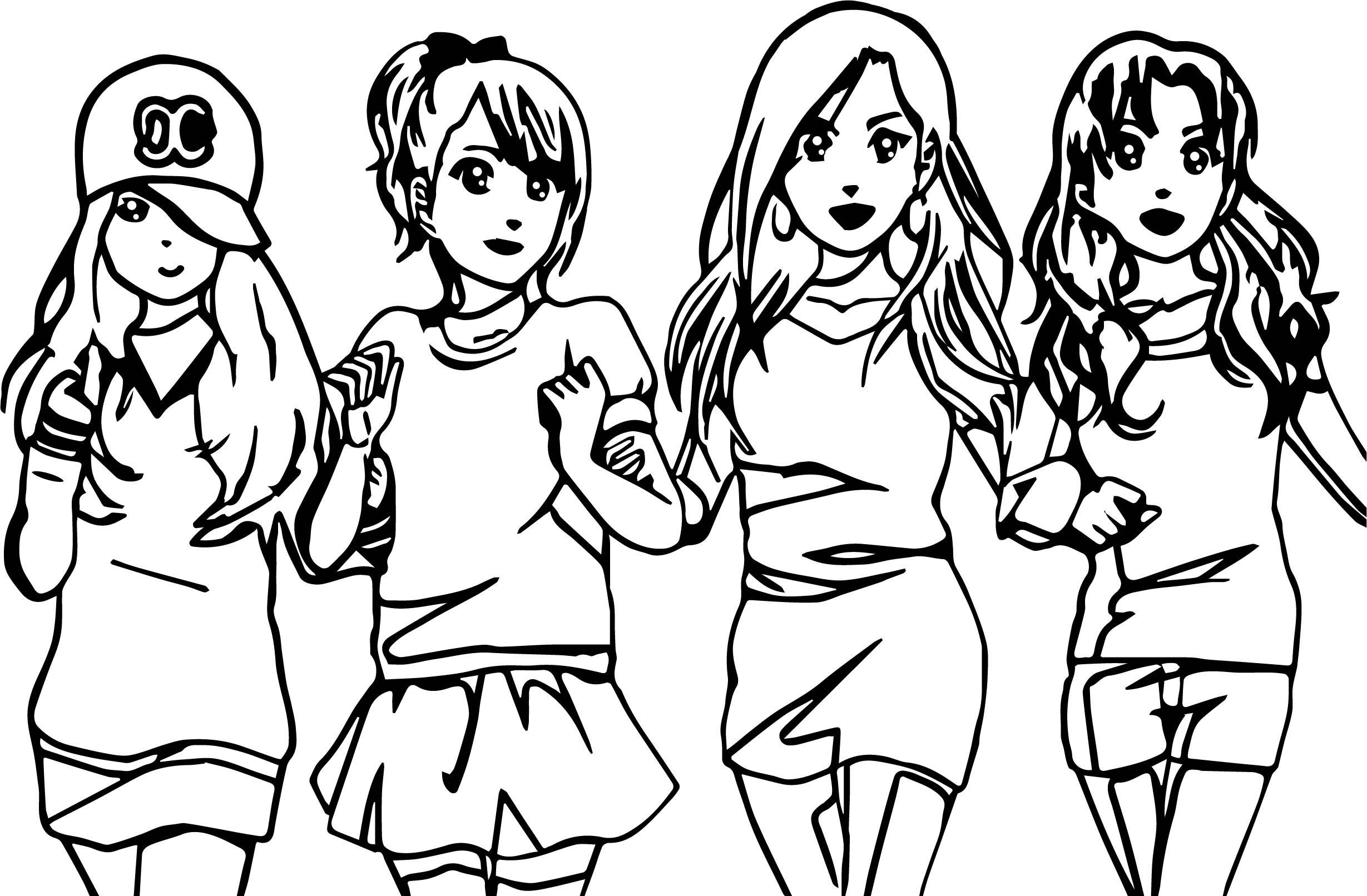 Best friends forever coloring pages