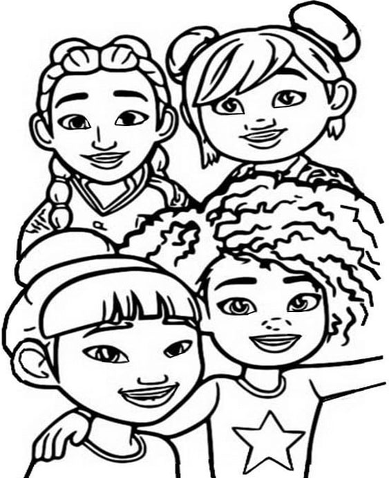 Free easy to print best friend coloring pages